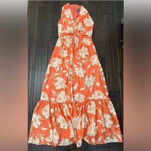 Like new Women's Vince Camuto Orange floral dress